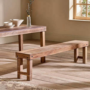 Nkuku Aarna Reclaimed Natural Small Bench